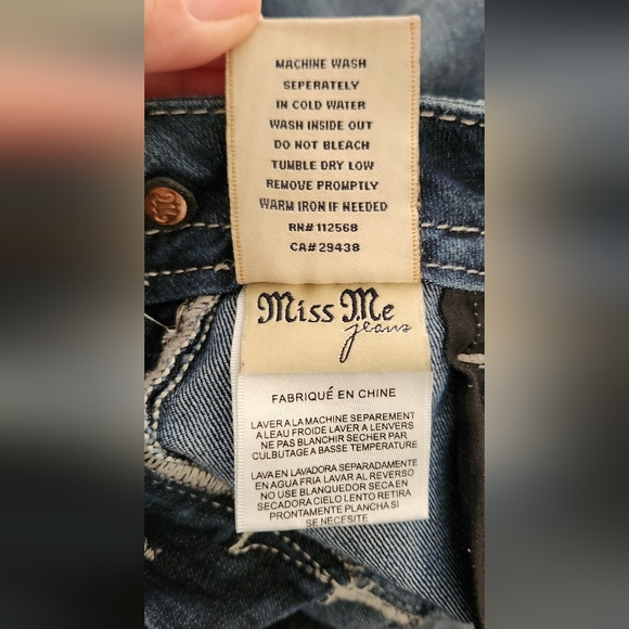 Women's MISS ME Jeans Size 28 SKINNY jeans - Picture 5 of 11